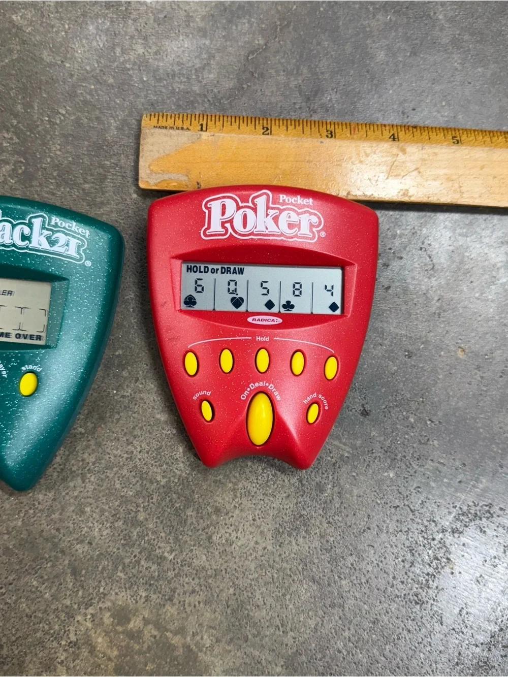 Radica Pocket Poker & Blackjack Electronic Games Lot